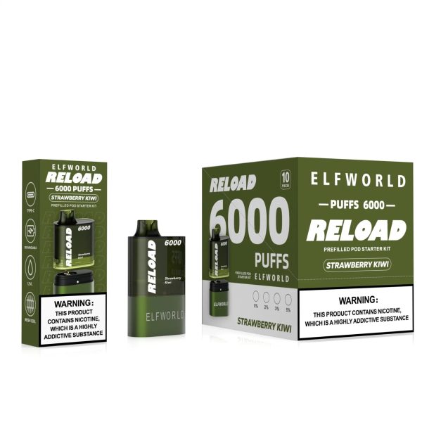 ELFWORLD Reload 6000 Replace Pod Wholesale: Versatile, Multi-Flavor Packs at Competitive Prices