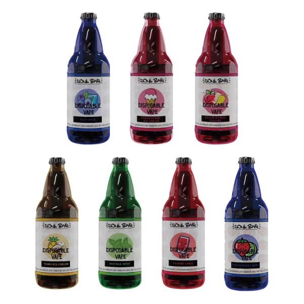SFOG Soul Bar Disposable Vape – 22ml Pre-Filled, Mini Beer Bottle Design, 15000 Puffs with RGB Light