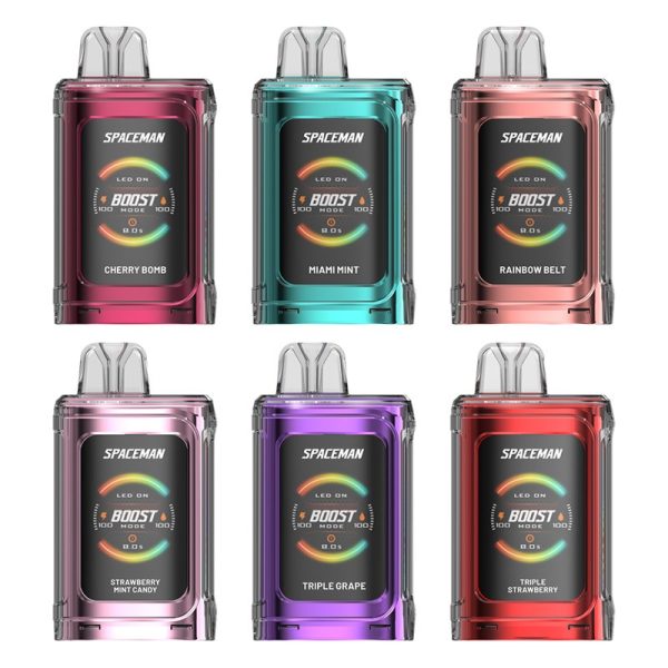 Spaceman Prism 20K – SMOK’s Advanced Disposable Vape Kit with Smart Display, 3 Vaping Modes & 18ml E-Liquid Capacity