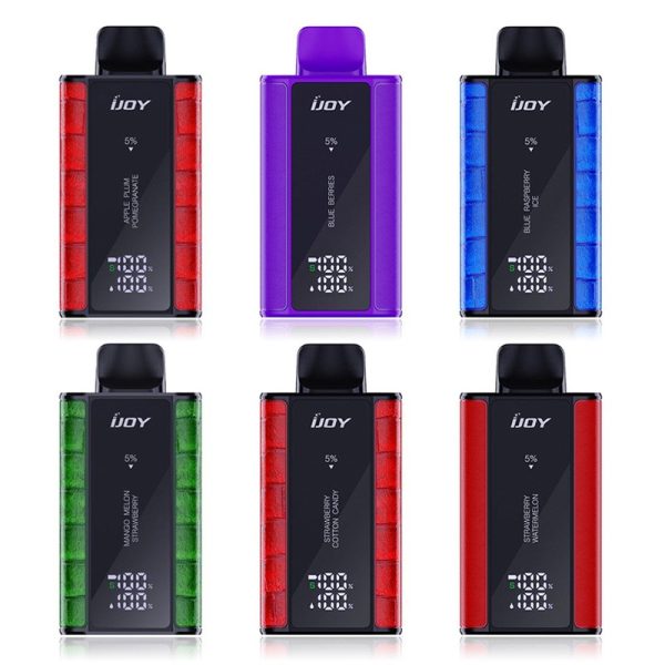IJOY Captain 10000 Disposable Vape with Smart Display, 18ml Pre-Filled E-Liquid, and Rechargeable 650mAh Battery