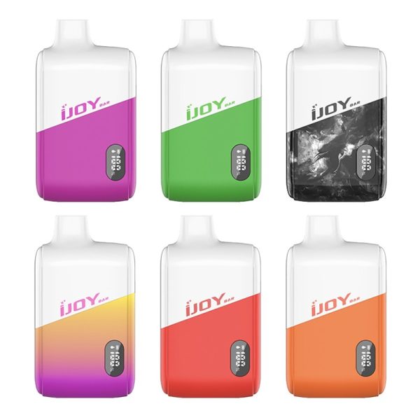 iJOY Bar IC8000 Disposable Vape with Smart Screen, 18ml Pre-Filled E-Liquid, and 8000 Puffs