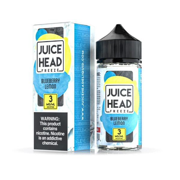 Juice Head Freeze Blueberry Lemon Vape Juice 100ml – Icy Blueberry & Tangy Lemon E-Liquid with a Minty Finish