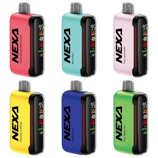 NEXA N20000 Mega Capacity Disposable Vape with Dual Mesh Coil, Rechargeable & Adjustable Airflow – 20ml Pre-Filled E-Liquid