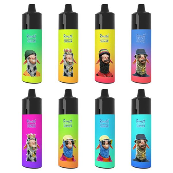 R and M Sunax Disposable Vape – 14ml Changeable Pods, 21000 Total Puffs, 850mAh Rechargeable, Mesh Coil, Adjustable Airflow