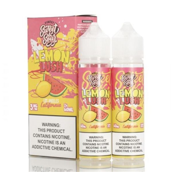 Finest Lemon Lush 120ml E-Juice – Sweet Watermelon Lemon Candy Vape Juice
