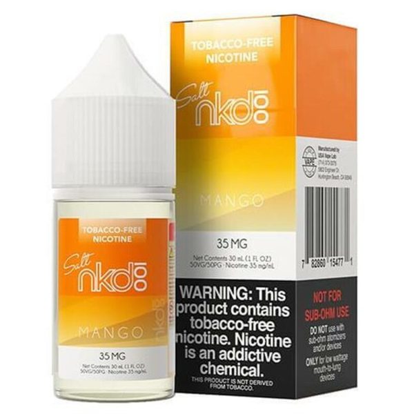 Sweet Mango Nic Salt Vape Juice – Naked Tobacco Free Nicotine Salt Series Mango E-juice 30ml