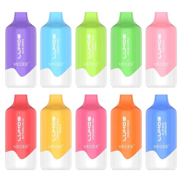 Vecee Lumos 9000 Fruit Mix Disposable Vape – 18ml E-Liquid, 600mAh, Mesh Coil, RGB Light Power Indicator