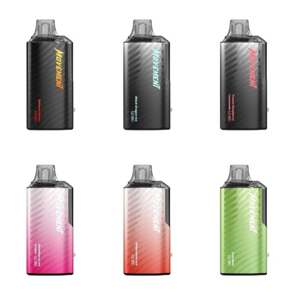 MOVEMENT LV18000 Disposable Vape Kit – 18ml Pre-Filled, Rechargeable with Smart LED Display and Dual Mesh Coil for 18000 Puffs