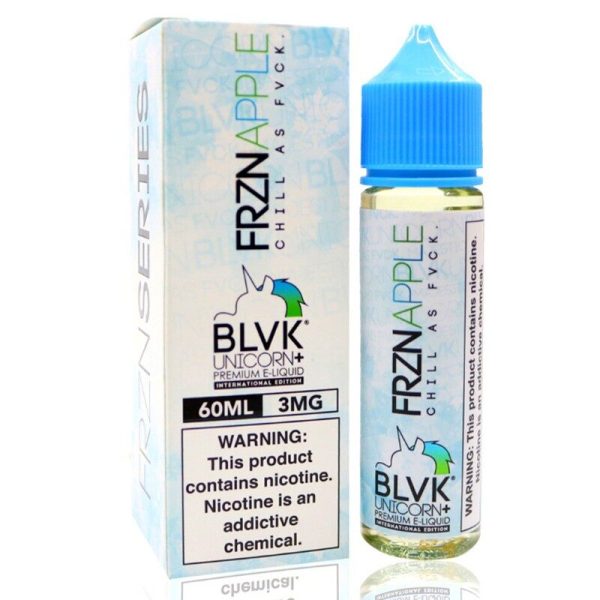 BLVK Unicorn FrznApple E-liquid – 60ml Vape Juice with Crisp Apple & Cool Menthol Flavors