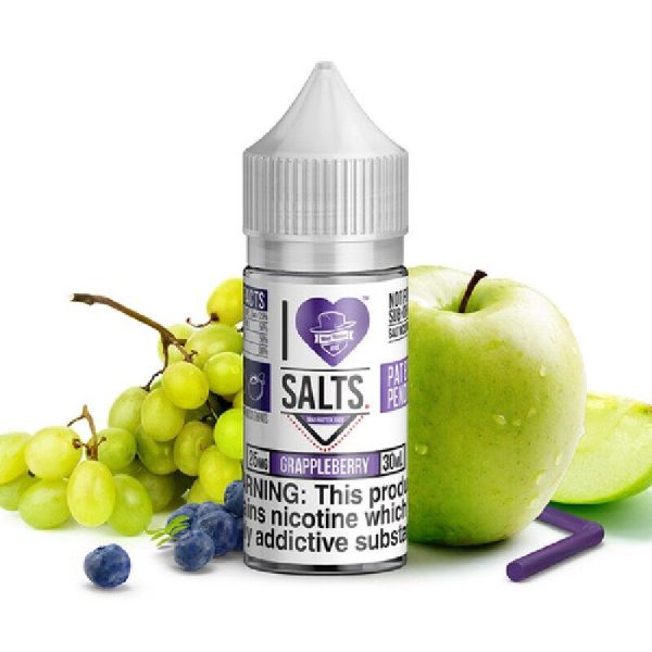 I Love Salts Grappleberry E-Juice 30ml – Tangy Grape and Crisp Apple Flavor Vape Juice