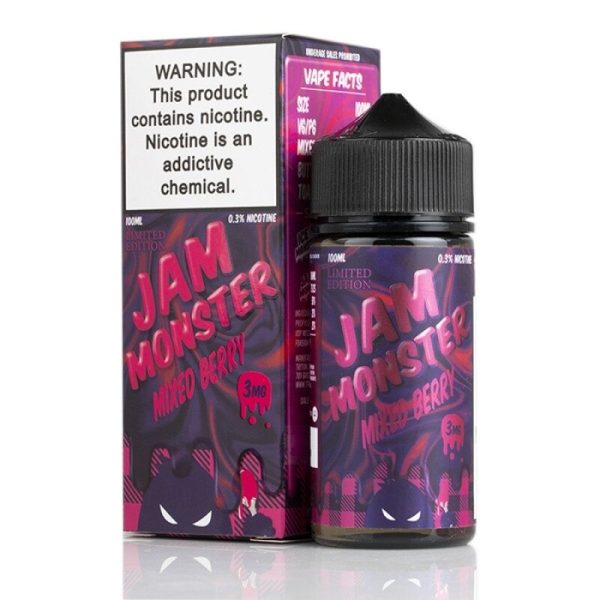 Jam Monster Mixed Berry Toast Vape Juice 100ml – Strawberry Jam, Butter & Toast Flavor E-Liquid