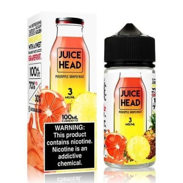 Juice Head Pineapple Grapefruit Vape Juice 100ml – Sweet Pineapple & Zesty Grapefruit E-Liquid