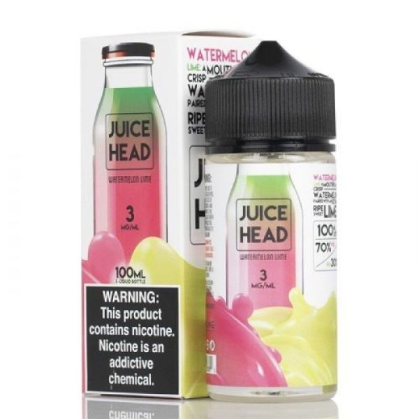 Juice Head Watermelon Lime Vape Juice 100ml – Sweet Watermelon & Tart Lime E-Liquid
