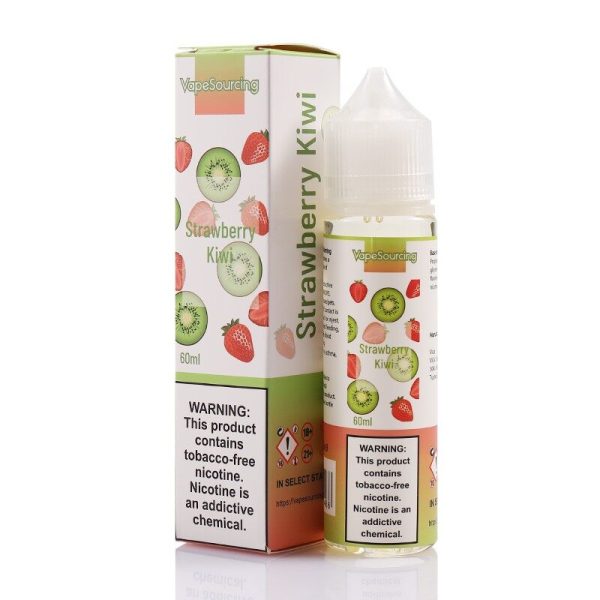 Vapesourcing Strawberry Kiwi 60ml E-Juice | Sweet Strawberry & Ripe Kiwi Blend