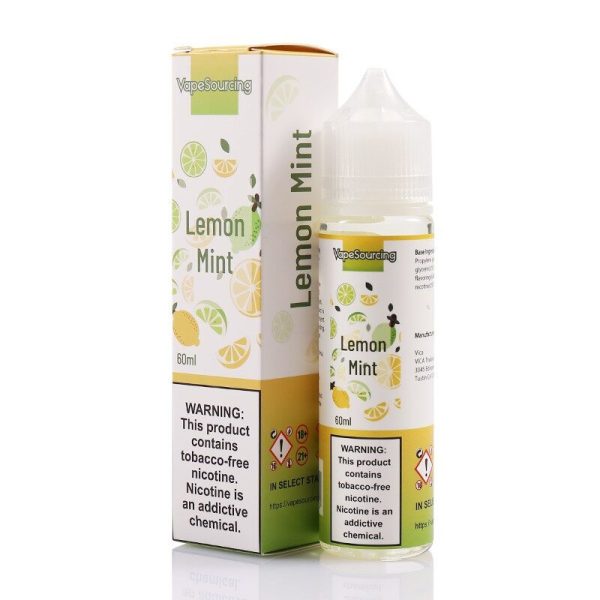 Vapesourcing Lemon Mint 60ml E-Juice | Refreshing Lemon & Cool Mint Blend