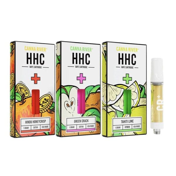Canna River HHC Cartridge 1ml | Full Spectrum | Hybrid Effect | Botanical Terpenes | 510 Thread
