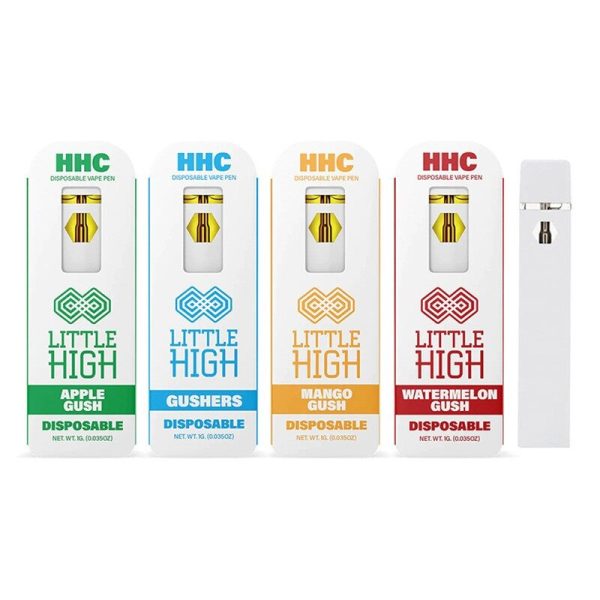 Little High HHC 1g Disposable Vape – Rechargeable, Draw-Activated, Variety of Strains, Potent HHC Extract