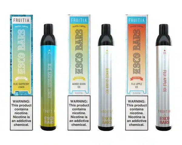 Esco Bars Mesh 2500 Dual-Coil Disposable Vape with USB-C Charging and 5% Nicotine