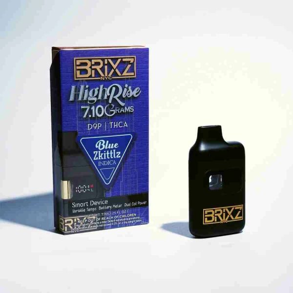 Brixz High Rise D9P + THCA 7.1g Disposables with Sealed Juice Reservoir and USB-C Rechargeable